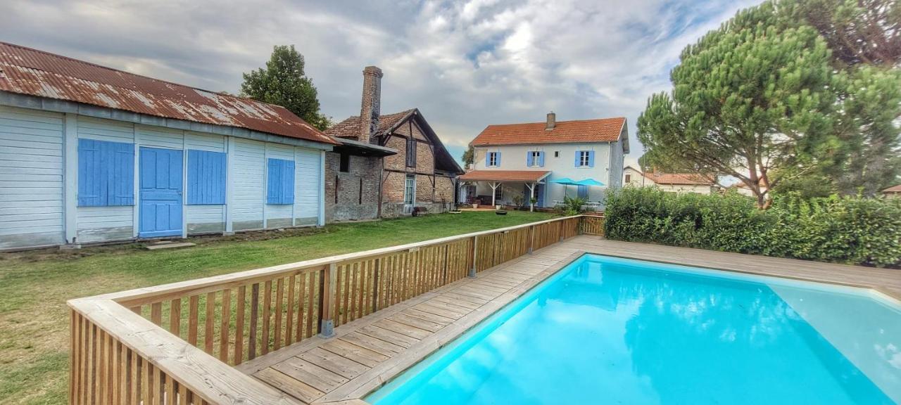 Charmante Maison Dans Les Landes X 10 Avec Piscine Et Salle D Escalade Lue ภายนอก รูปภาพ