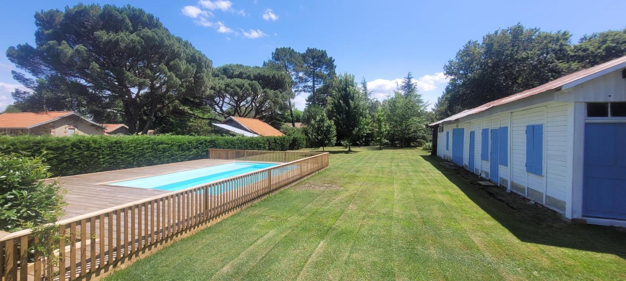 Charmante Maison Dans Les Landes X 10 Avec Piscine Et Salle D Escalade Lue ภายนอก รูปภาพ