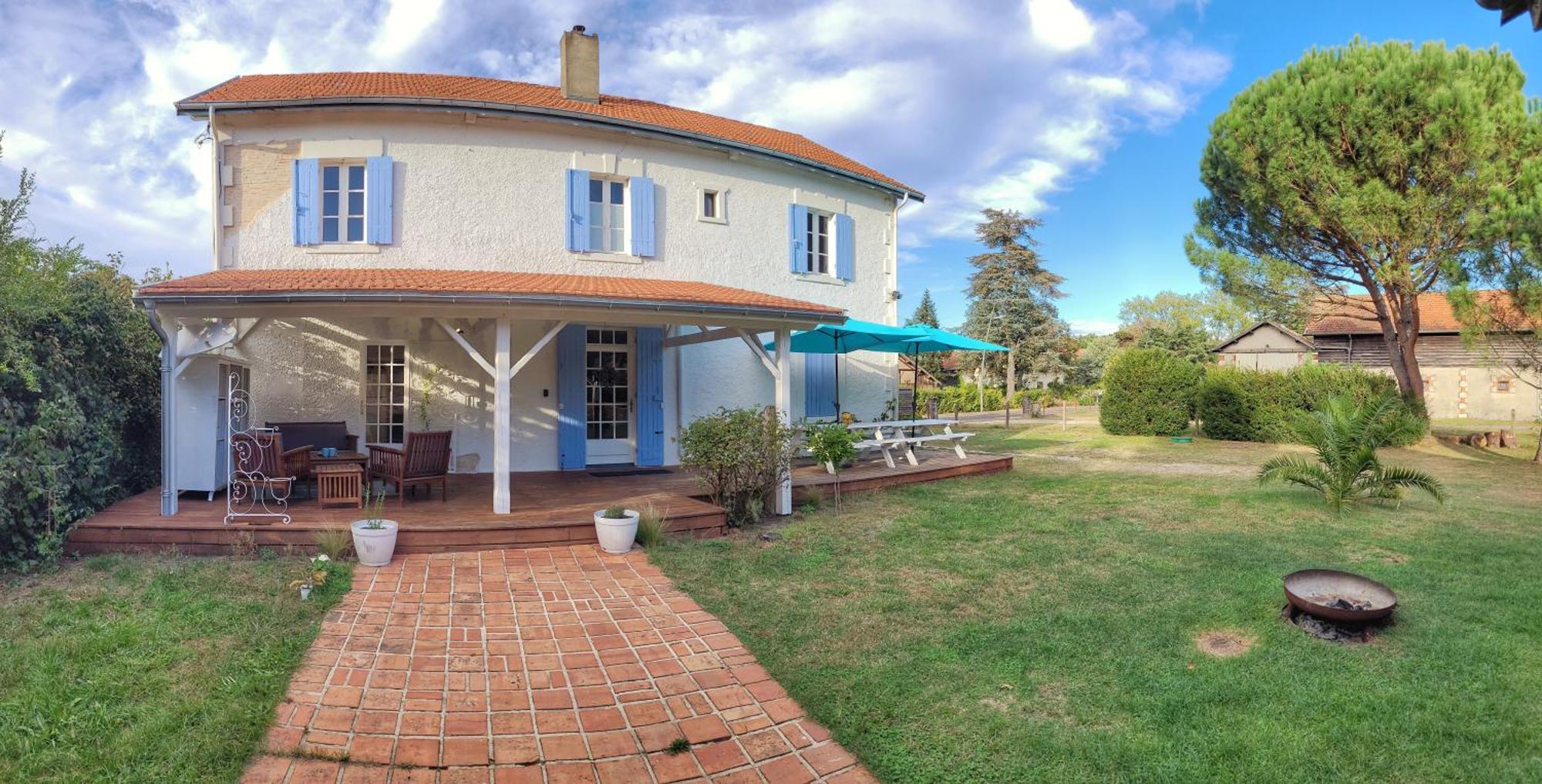 Charmante Maison Dans Les Landes X 10 Avec Piscine Et Salle D Escalade Lue ภายนอก รูปภาพ