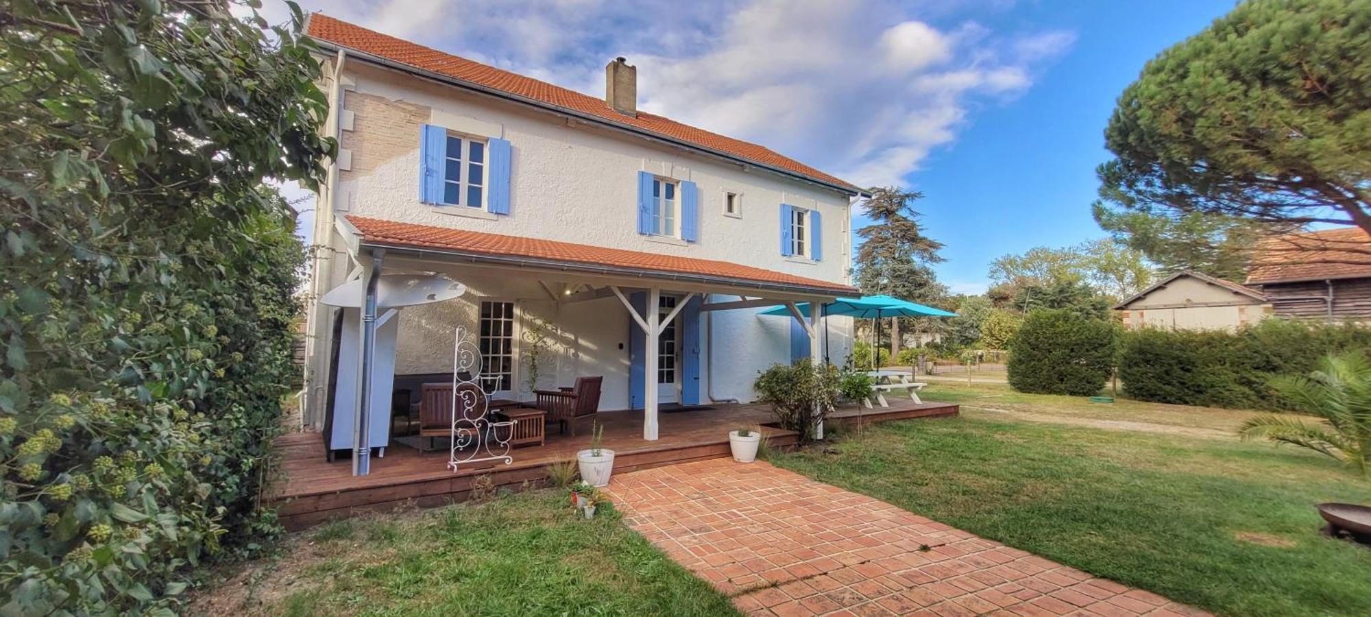 Charmante Maison Dans Les Landes X 10 Avec Piscine Et Salle D Escalade Lue ภายนอก รูปภาพ