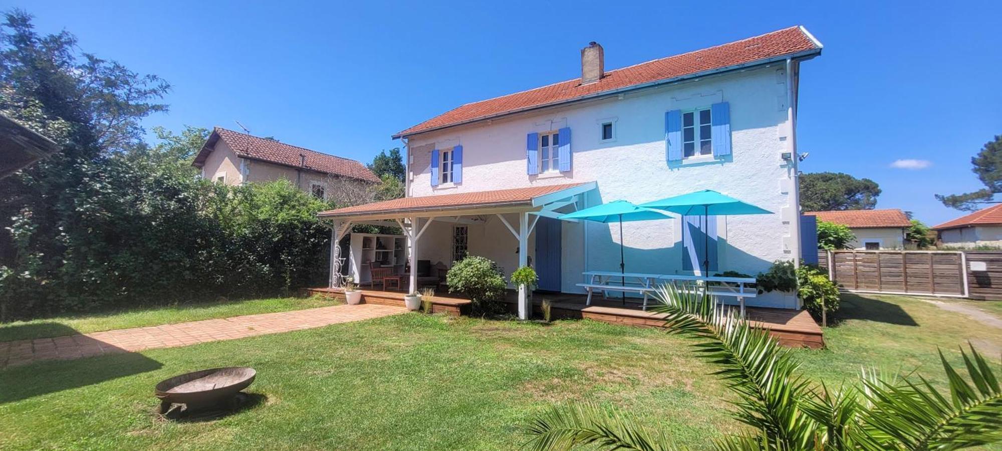 Charmante Maison Dans Les Landes X 10 Avec Piscine Et Salle D Escalade Lue ภายนอก รูปภาพ